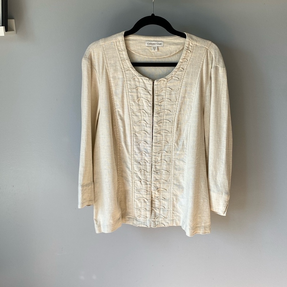Linen Blend Jacket Size 18 Coldwater Creek